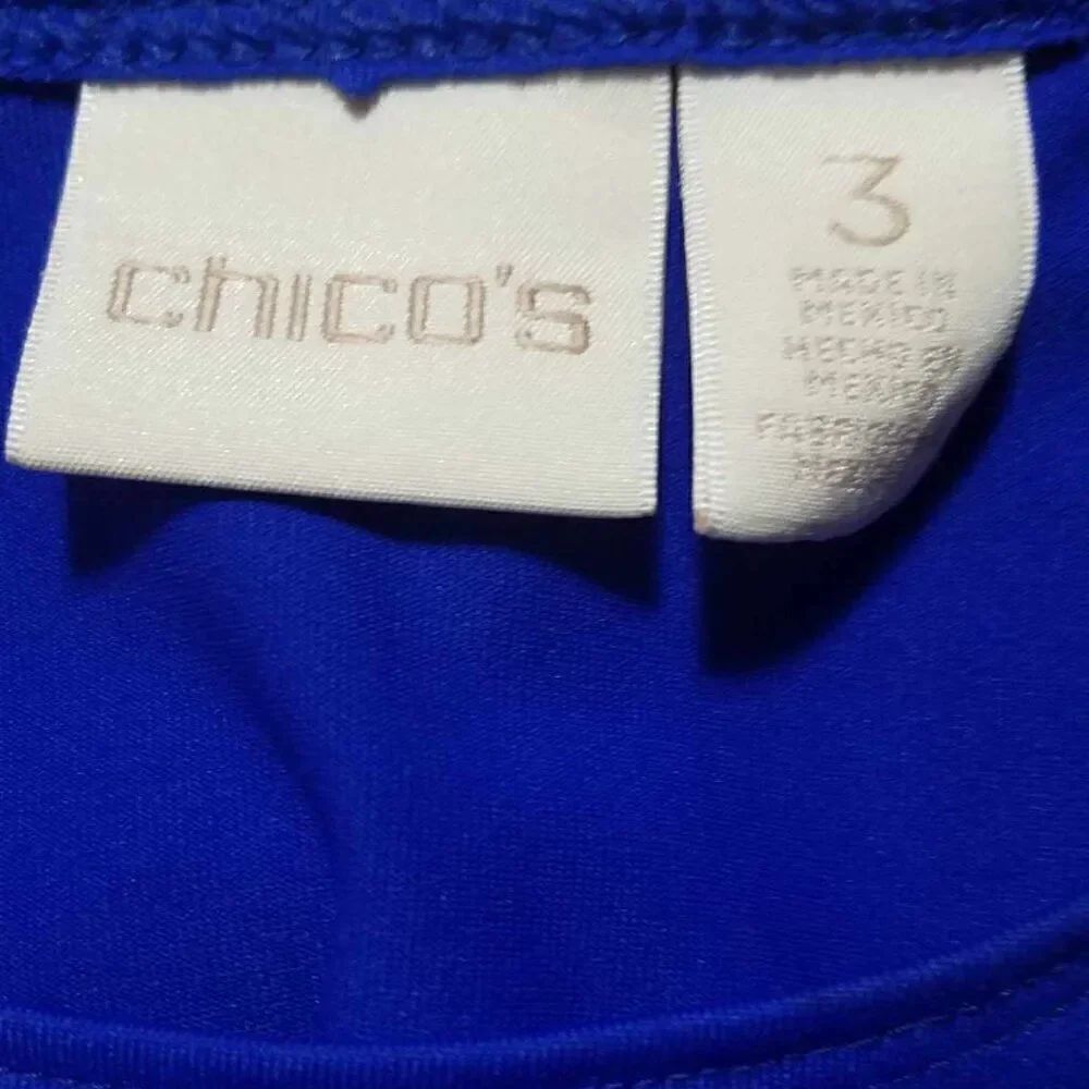 Chicos Blue Tank Top size 3 - Picture 2 of 9